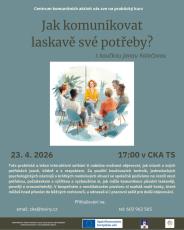 Přednáška - Jak laskavě komunikovat své potřeby