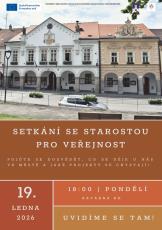 Setkání se starostou pro veřejnost