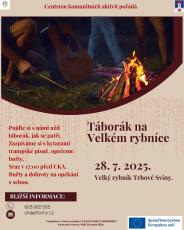Letní táborák s kytarou na Velkém rybníce