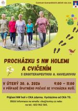 Procházka s NW holemi a cvičením
